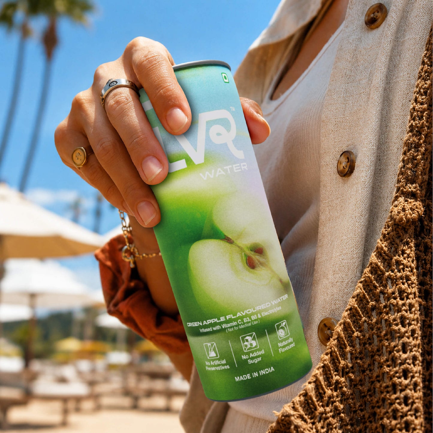 Green Apple Flavoured Water