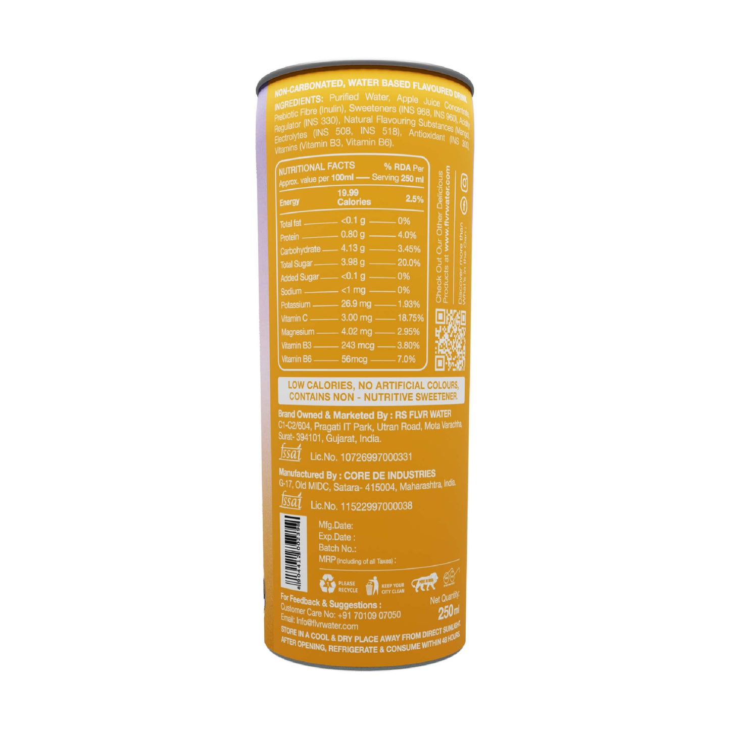 Mango Flavoured Water