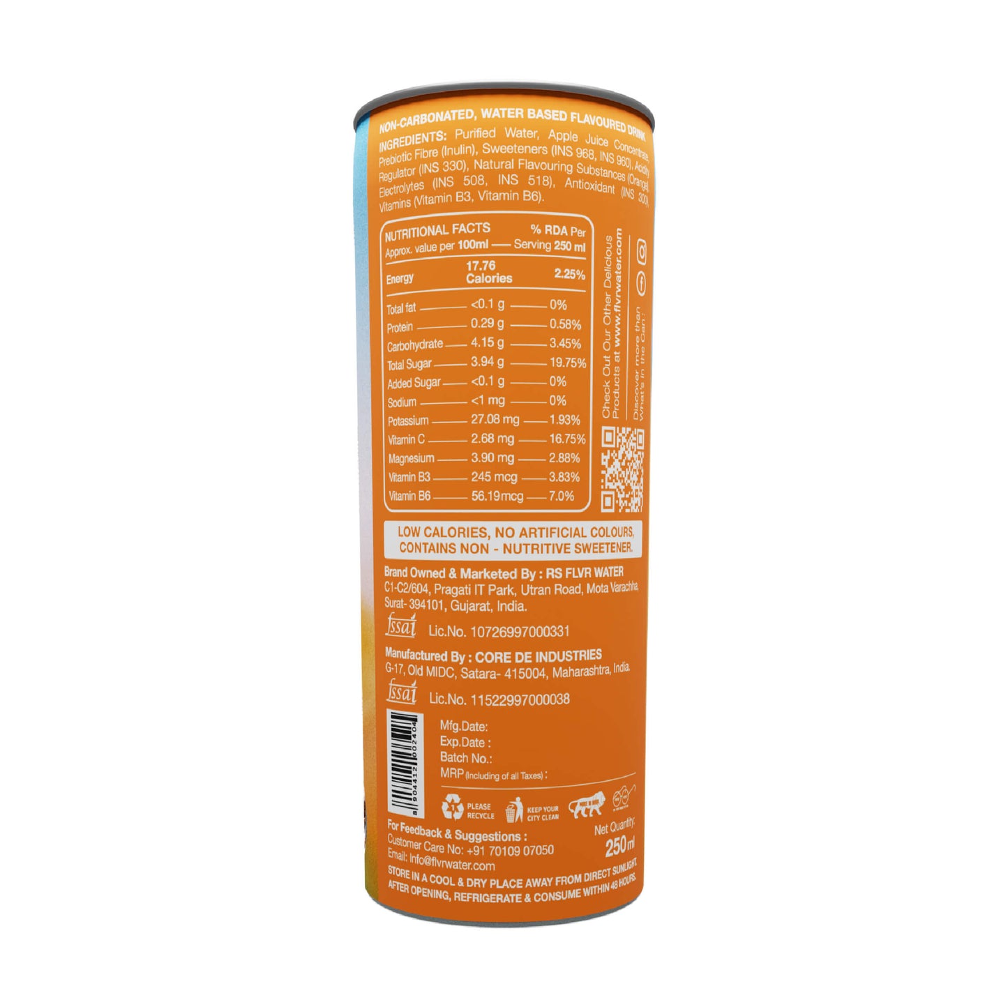Orange Flavoured Water